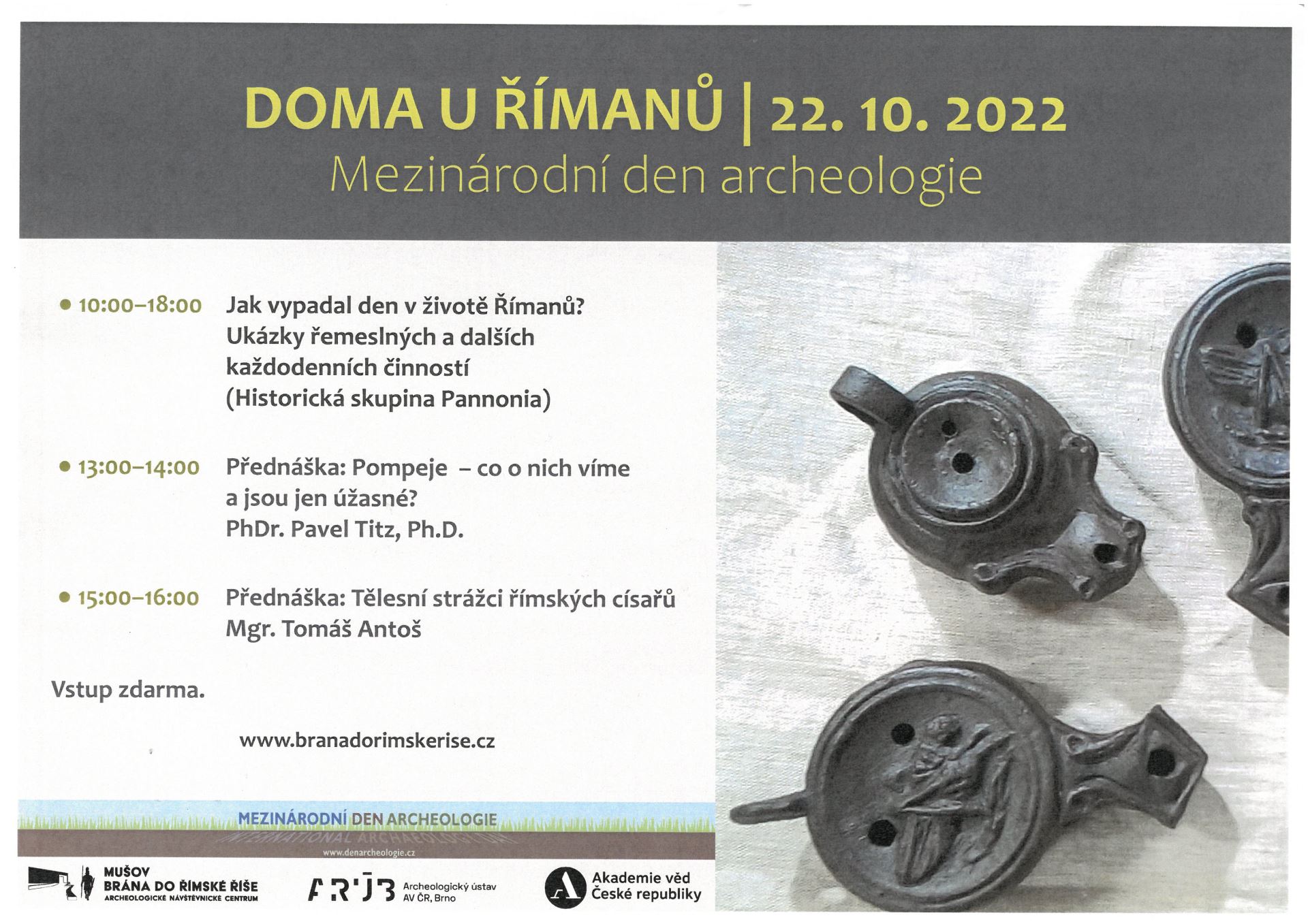 Doma u Římanů - Mezinárodní den archeologie 22.10.2022