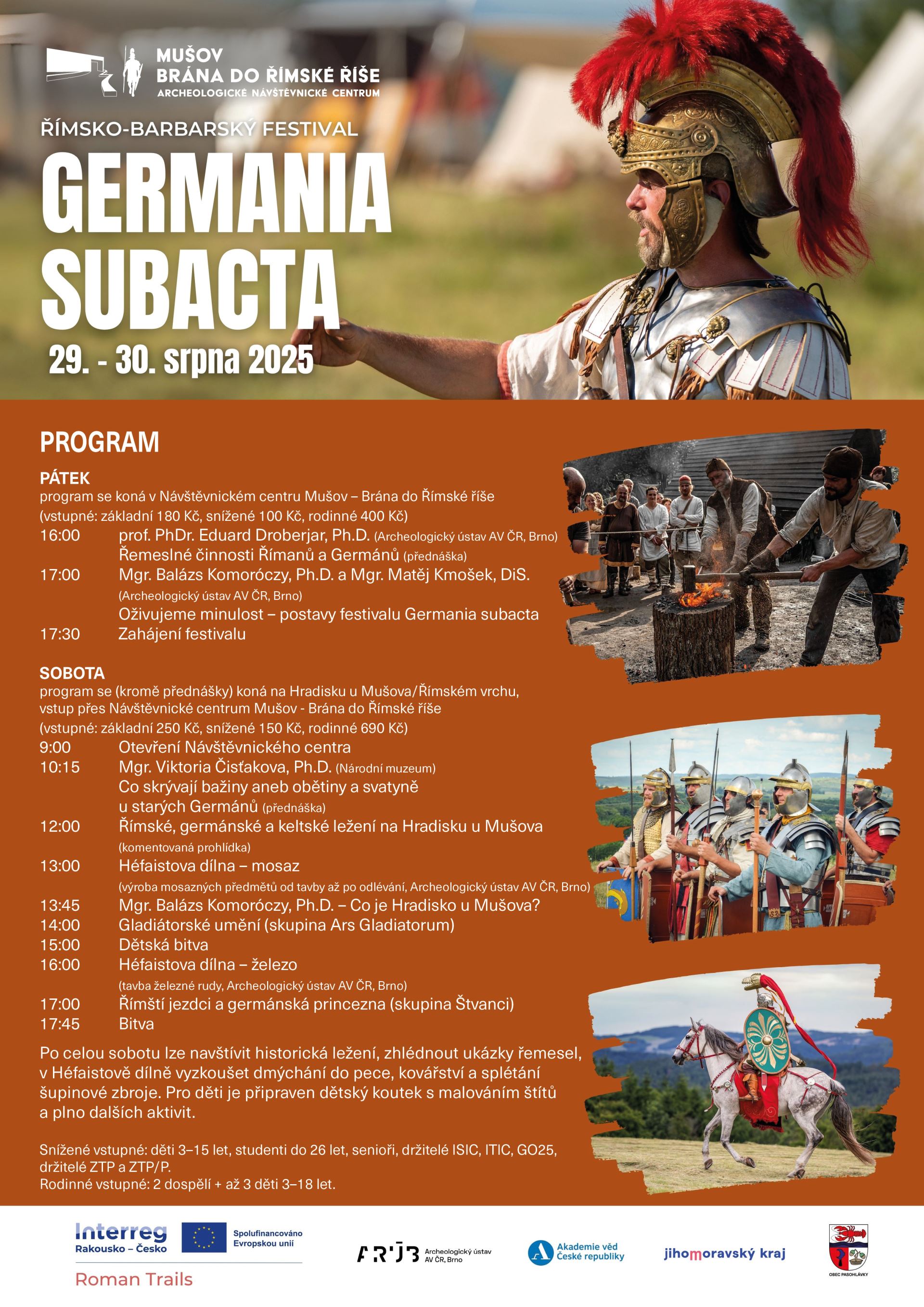 MUŠOV BRÁNA DO ŘÍMSKÉ ŘÍŠE - Germania Subacta - Festival starověkých Římanů a Germánů 2025