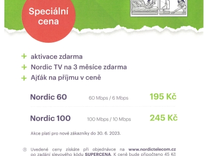 Nordic telecom - Zelený internet v obci